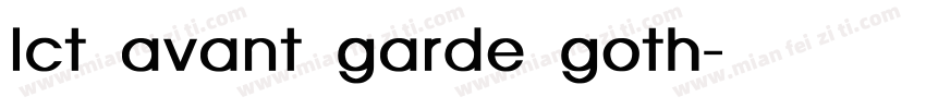 lct avant garde goth字体转换